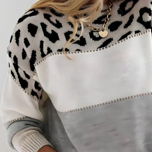 Briana | Leopard Sweater Elegance